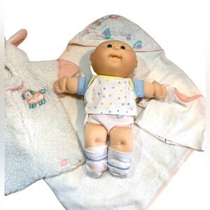 Vintage 90s CPK Cabbage Patch Kids Teeny Tiny Preemie Baby Doll with Accessories